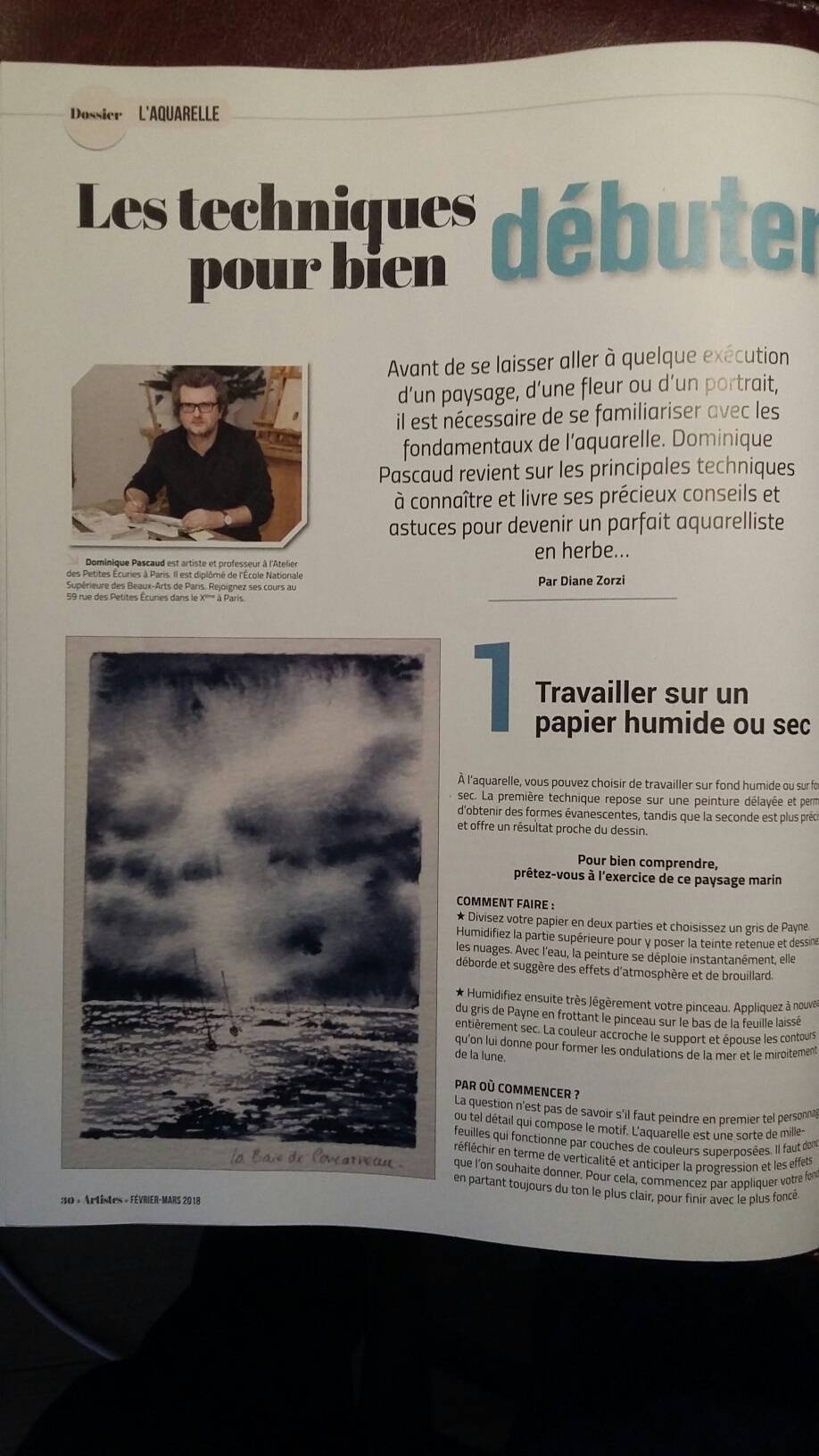 Les techniques de l'aquarelle