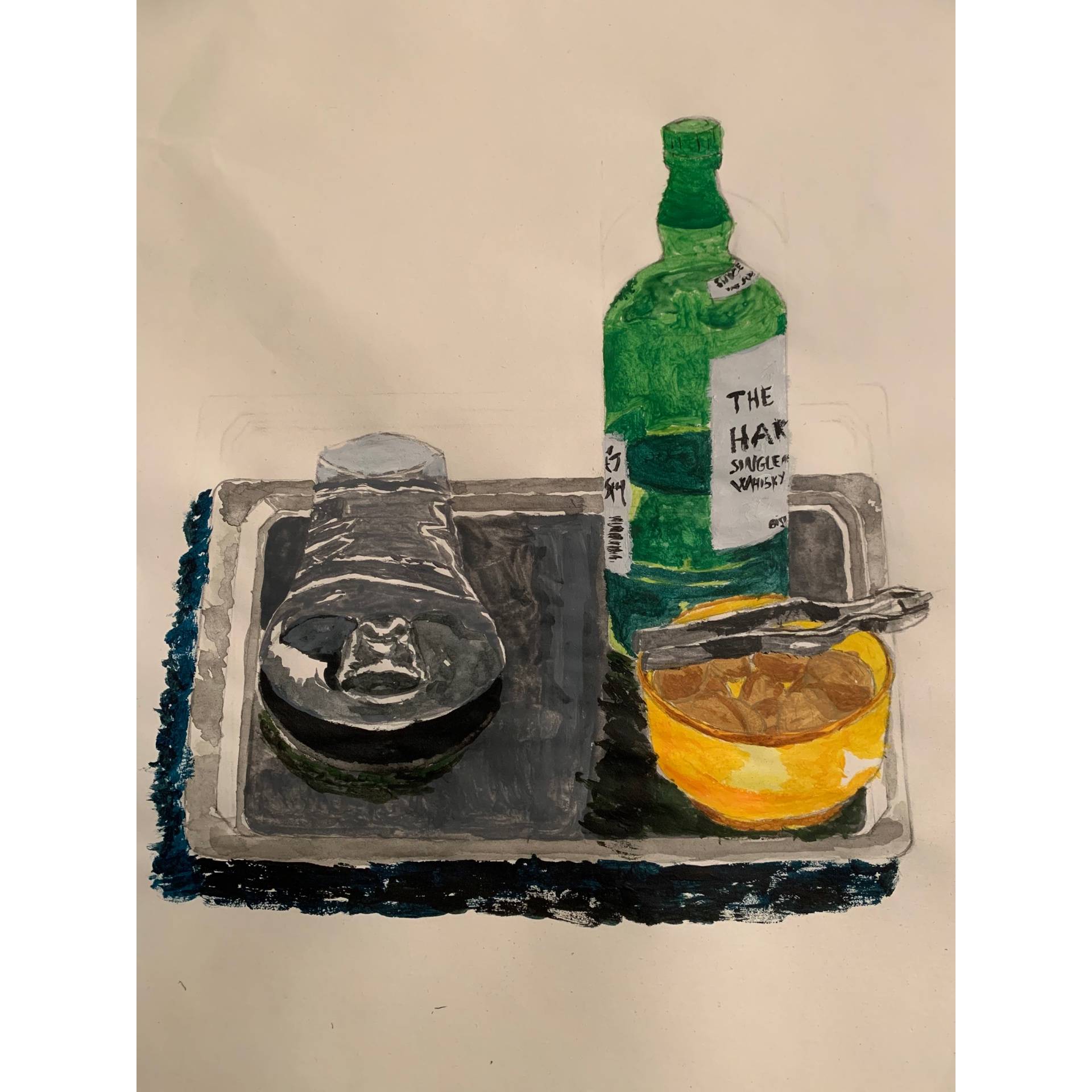 Peinture d'après objets du quotidien