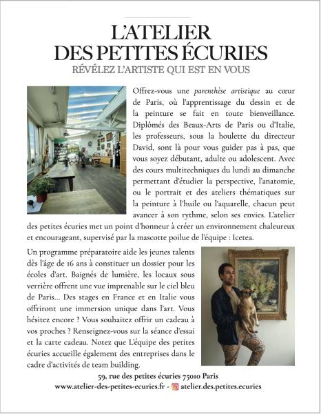 Parution dans le magazine ELLE : L'Atelier des Petites Écuries à l'honneur