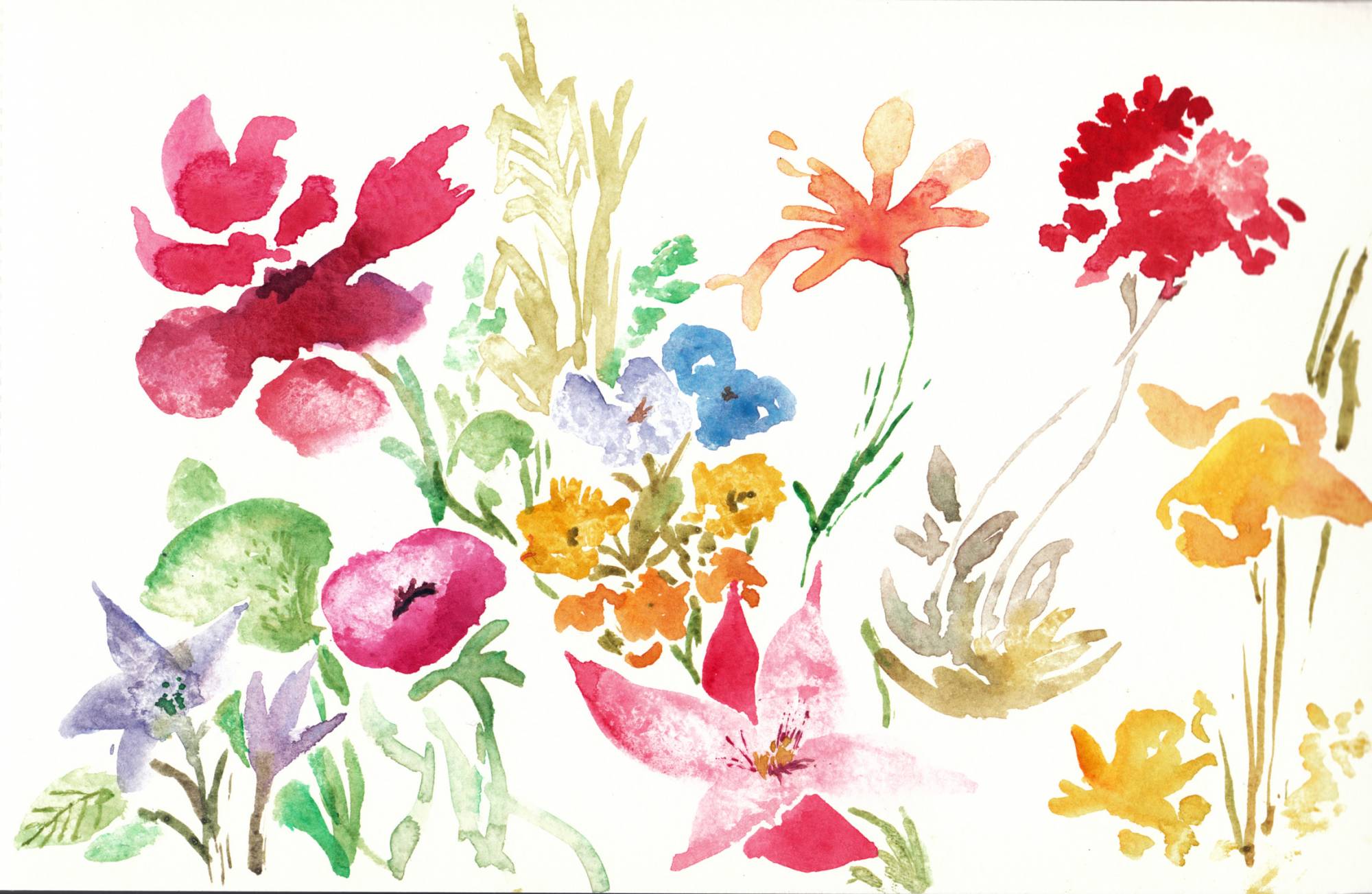Comment dessiner des fleurs à l'aquarelle